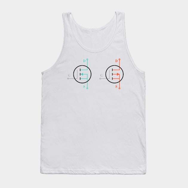 Mosfet Symbol Tank Top by ScienceCorner